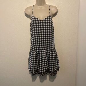 Black and White Gingham Dress